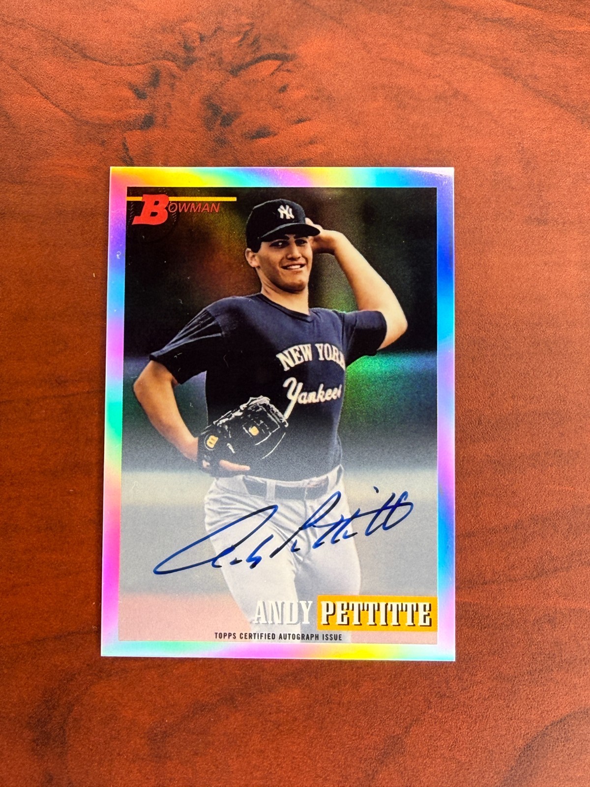 Andy Pettitte Bowman Certified Autograph /99 – New York Yankees