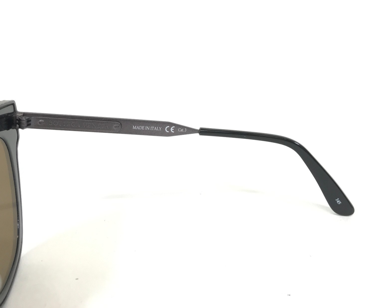 Bottega Veneta Sunglasses BV0012S 003 Black Ruthenium Frames with Brown Lenses thumbnail 6