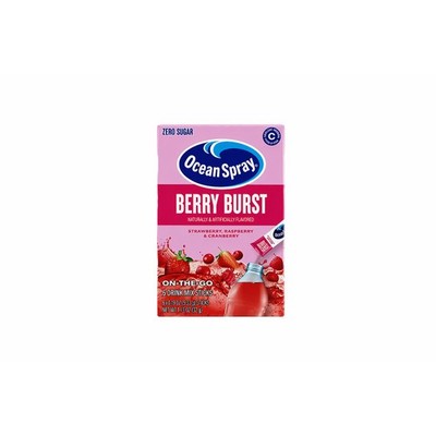3x Ocean Spray Berry Burst On The Go Powder Drink Mix Water Enhancer New Lot 6ct