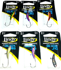 Lindy Tackle 1/4 Slick Ice Jigs (Lot of 6-SJ14-01)