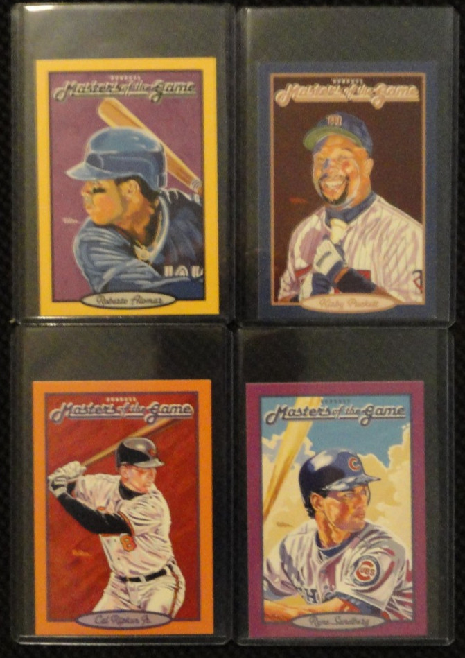 1993 Donruss Masters of the Game 4 Card lot Perez-Steele Galleries Postcards