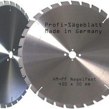 2x HM Kreiss&auml;geblatt S&auml;geblatt Nagelfest 450 x 30 mm Baus&auml;geblatt FF FSP