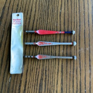 vintage antique red devil glass cutter 1023, 023, & G1  with sleeve