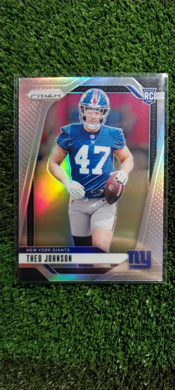 2024 Panini Prizm - Rookies Theo Johnson #390 Silver Prizm (RC)