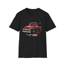 1953 Ford F-100 Shirt Classic Red Pickup Truck Vintage Graphic Tee 1953 Ford F-100 Shirt Classic Red Pickup Truck Vintage Graphic Tee