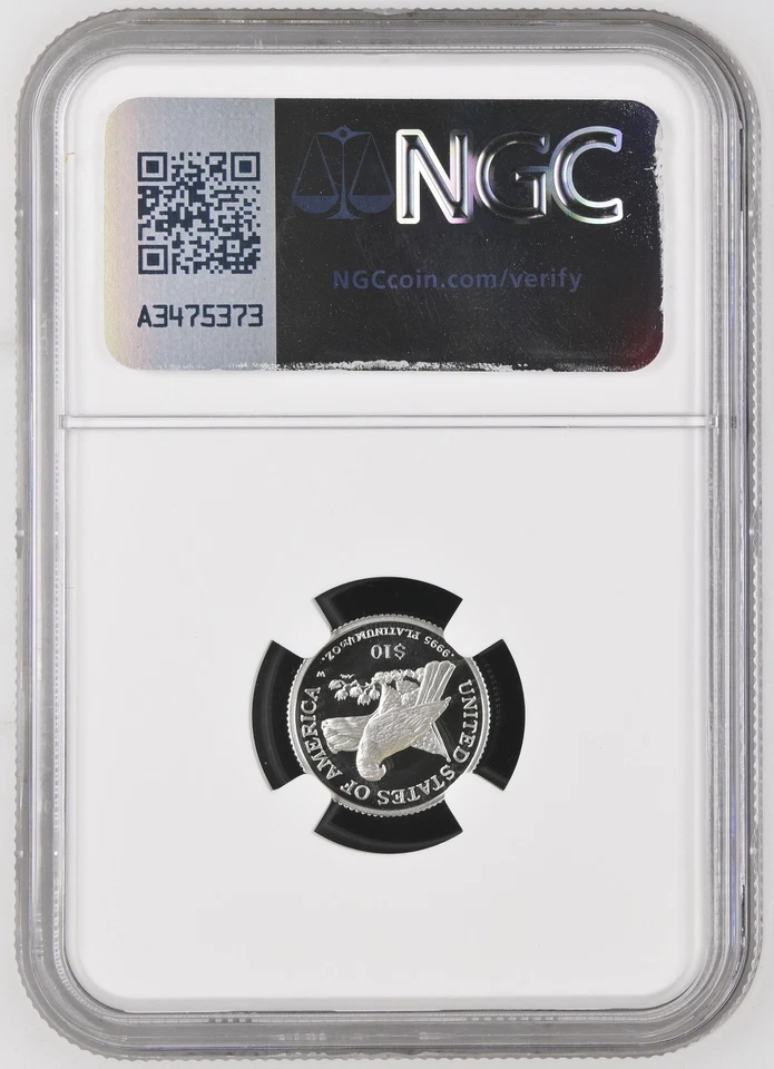 2003 W $10 1/10 Oz PLATINUM American EAGLE Proof Coin NGC PF70 Ultra Cameo - Image 3 of 4