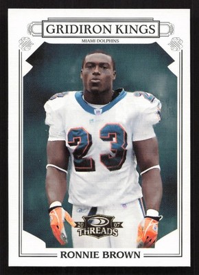 2007 Donruss Threads Ronnie Brown Pro Gridiron Kings Gold #PGK-36 Card