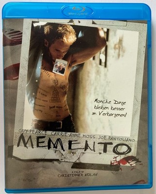 Memento - Bluray Christopher Nolan mit Guy Pearce und Carrie-Anne Moss