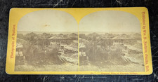 Antique Stereoview William Henry Jackson General View of Pawnee Village
