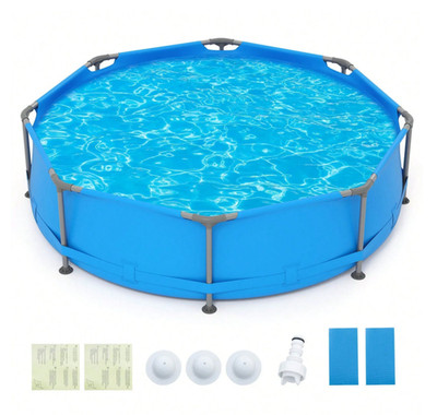 1158 Gal Above Ground Swimming Pool Metal Frame Backyard Family Pool