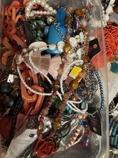 1lb Box Of Wearable Costume Jewlery