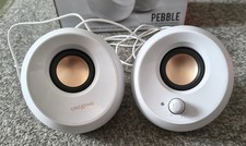 Creative Pebble 2.0 USB Desktop Speakers - White