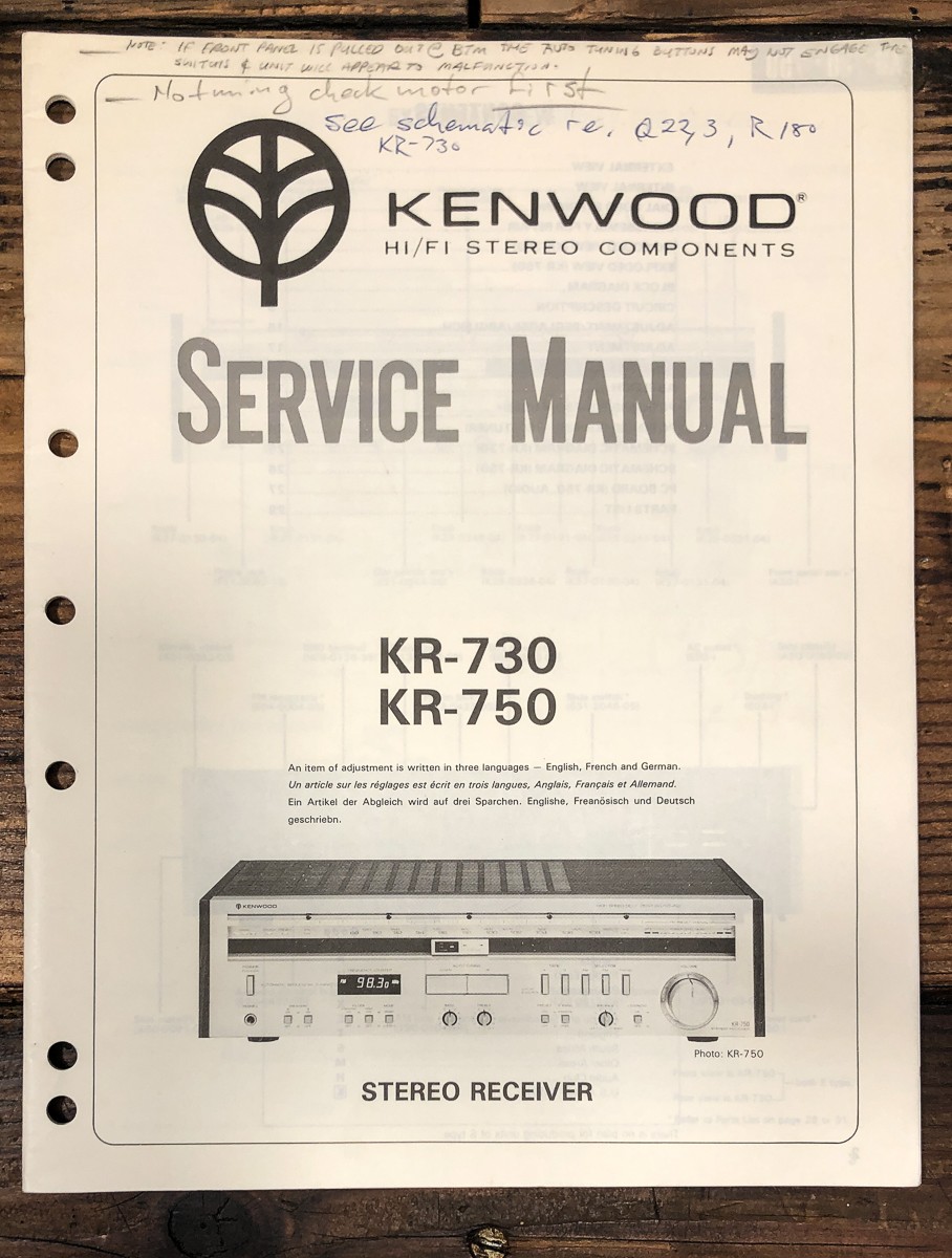 Kenwood KR 730 vintage audio equipment - eBay listing photo 1