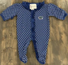 Florida Gator Newborn Footed Sleeper With Foldable Mitt Sleeves Two Feet Ahead