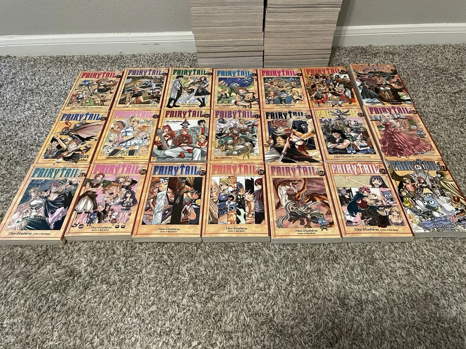 Fairy Tail Complete Manga Series Volumes 1-63 - ENGLISH - Hiro Mashima - Image 3 of 4