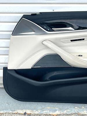 17-20 BMW G30 5-Series Front Right Interior Door Panel Ivory White
