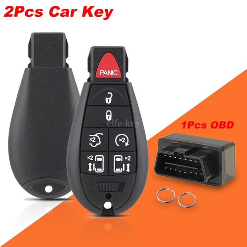 2 Car Key Remote Fob 7 Button + Programmer for Volkswagen Routan 2010 2011 2012 - Picture 7 of 13