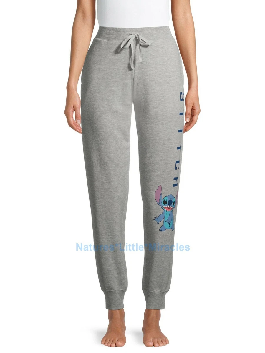 NWT Lilo Stitch Jogger Sweat Pants Size XS Womens Jr Disney