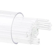 Bullseye Glass Stringers 1mm Clear 90coe