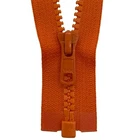 YKK Vislon Zip Plastic 5 MM 50-100 CM Orange 1 Weg