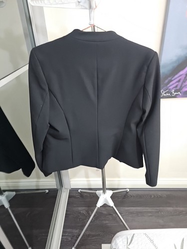 Black fitted NEXT Tailoring Jacket 14 - Picture 3 of 4