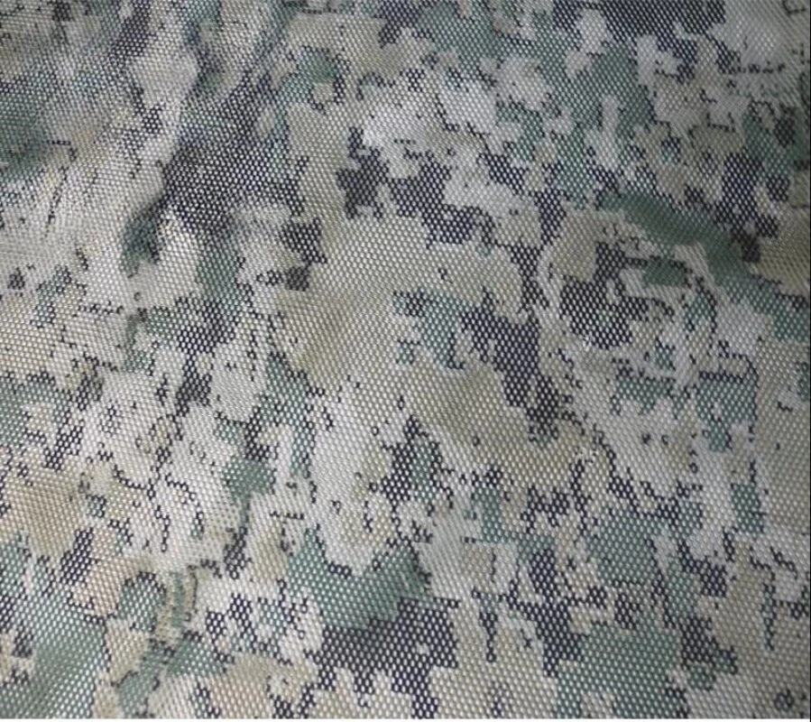 Tecido de camuflagem digital malha grossa tecido de rede camuflado acessórios faça você mesmo - Imagem 3 de 4