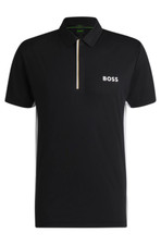 HUGO BOSS BLACK MENS POLO PADDTECH PRO BLACK 50538123001