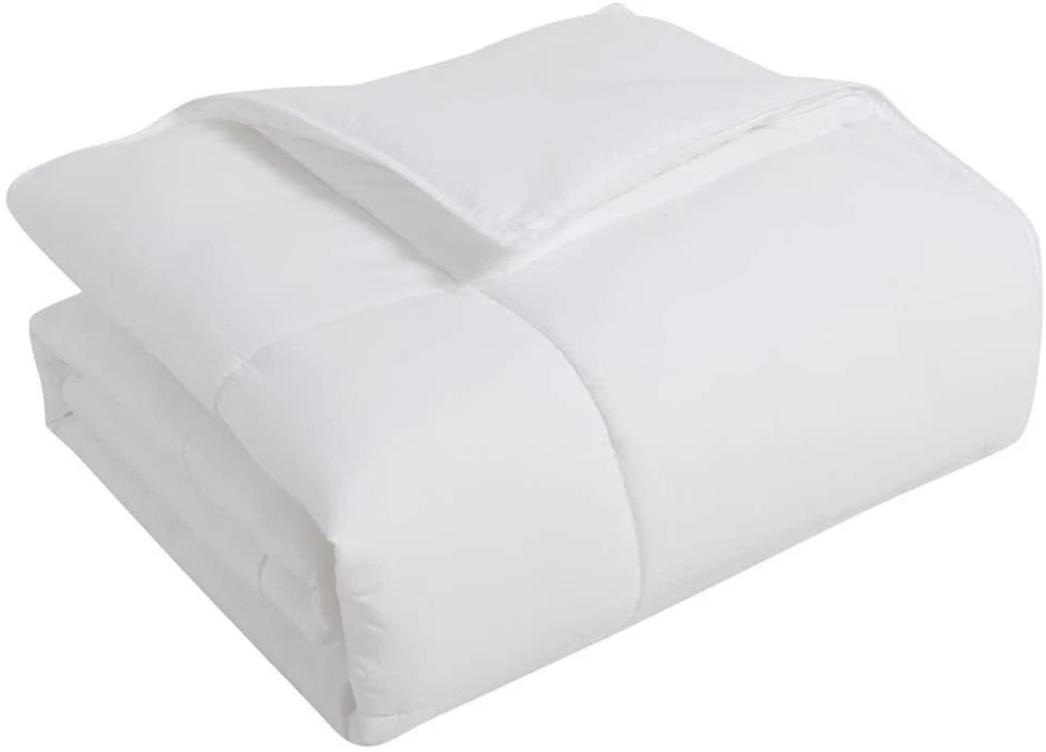 White Down Alternative Patchwork Comforter Hypoallergenic Plush Microfiber Fill - Image 2 of 4