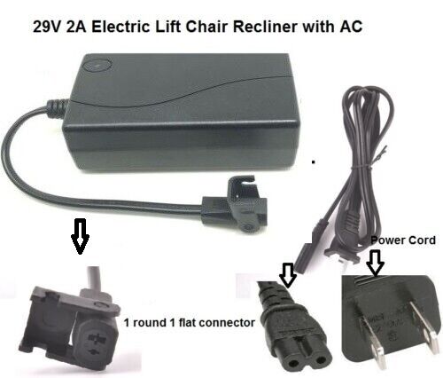 Lift Chair Power Recliner Ashle Switching Power Supply Transformer + Power Cord - Picture 2 of 6