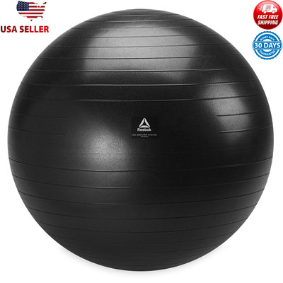 75cm Large Anti-Burst Weighted Stability Ball W/ Pump New Core Strength Training