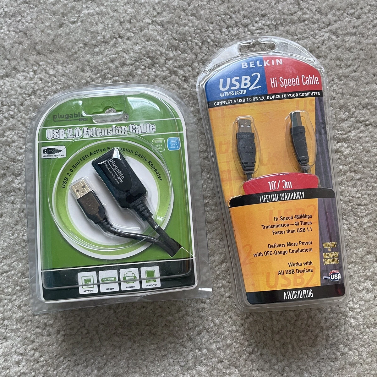 Belkin USB A/A cavo 1,8 m Hi-Speed 2.0 prolunga