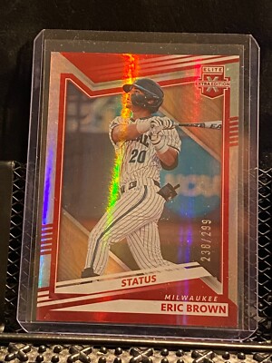 Eric Brown 2022 Elite Extra Status Red #d/299 - #27 Brewers