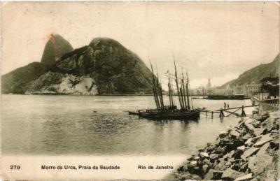 CPA AK RIO DE JANEIRO Morro da Urca, Praia da Saudade. BRASILIEN (621651)