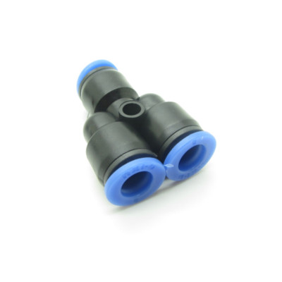 5 X Pneumatic Connector Y Shape 3 Port 8mm to 8mm Air Tube Quick Push In fitting