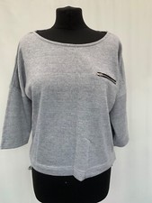 Love to lounge grey Top Size M Sparkly 3/4 sleeves Polyester womens