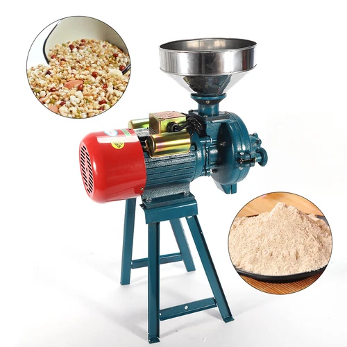 Electric Grain Grinder Wheat Rice Corn Milling Grinding Machine W/ Funnel 2200W - Bild 5 von 6