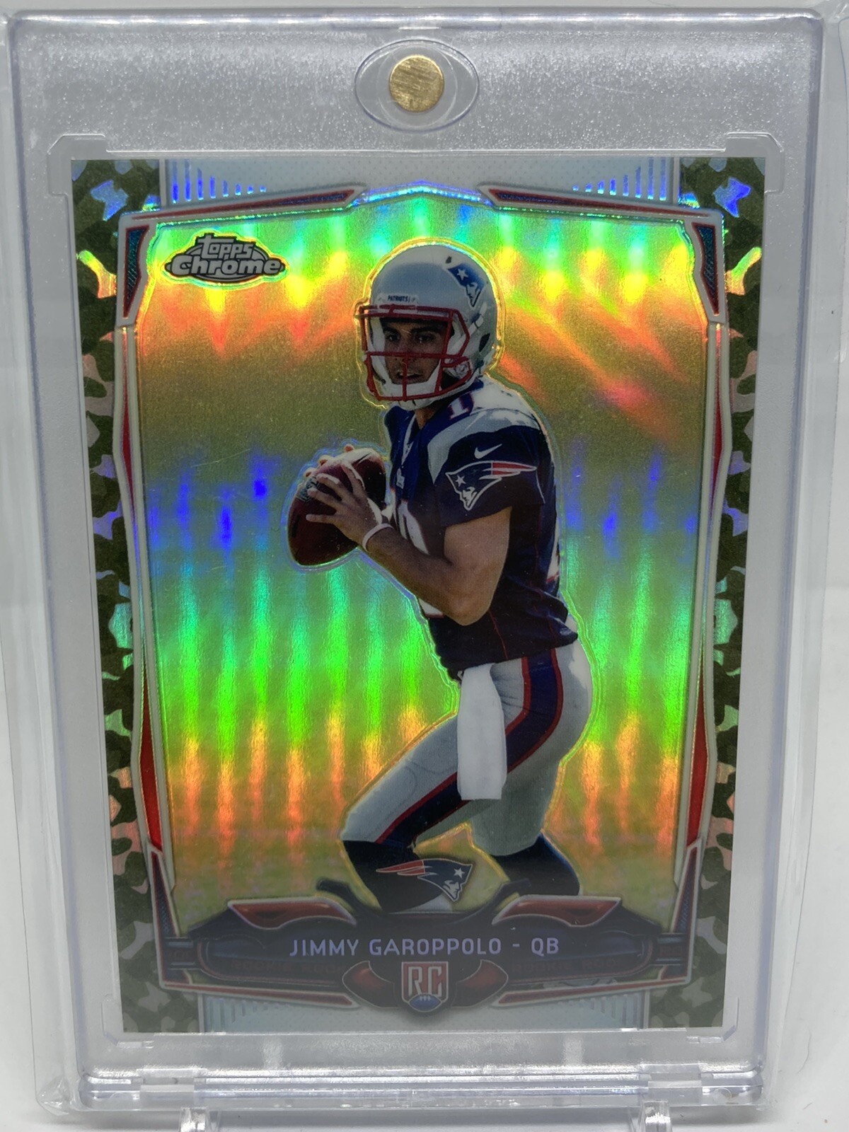 2014 Topps Chrome Jimmy Garoppolo Camo Refractor Rc /499 - San Francisco 49ers