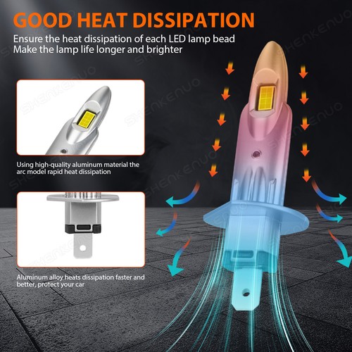 For Ford Focus MK4 2018-2023 Super White High/Low Beam LED Headlight Bulbs Set - Picture 5 of 13