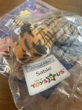 Animal Alley 4 Sable The Tiger Toy 2001 New McDonalds  Toys R Us tag NIP