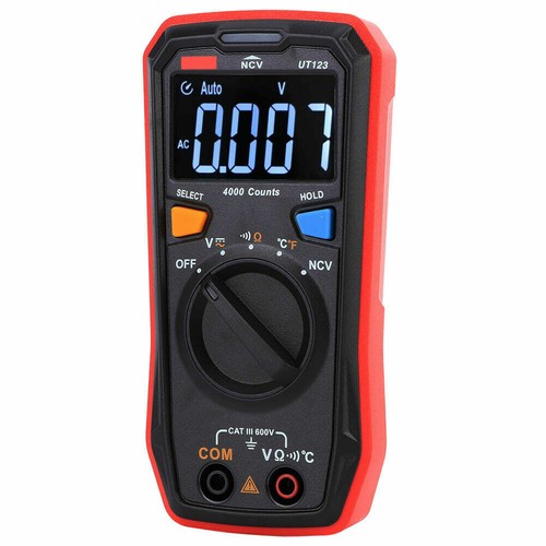 UT123T Digital Multimeter Taschengröße AC/DC 600V NCV Temperatursonde AUTO RANGE - Bild 4 von 5