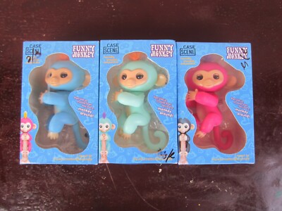 3 Funky Monkey (blue,green and fuschia) action figure for sale by owner!!!