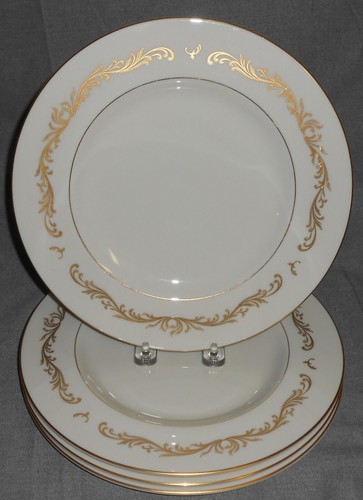 Set (4) Pickard China VICTORIA PATTERN Dinner Plates MADE IN USA - Picture 3 of 8