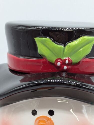 Avon Stackable 3 Piece Figural 2012 Snowman Sugar Bowl And Creamer Set W/Box - Picture 3 of 16