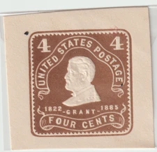 US Scott #U390  MH Cut Square  CV $17.50