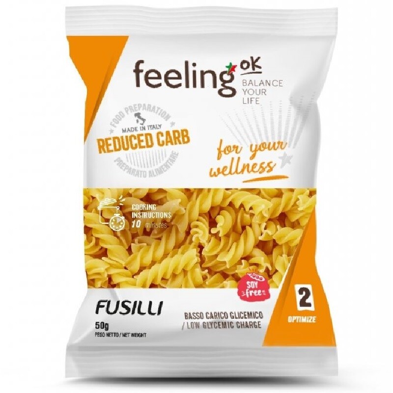 FEELING OK - OPTIMIZE - FUSILLI IN CONFEZIONE MONODOSE - 50 G