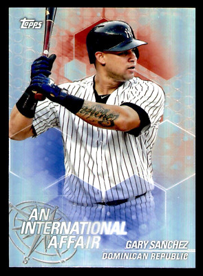 2018 Topps Chrome Update Gary Sanchez An International Affair #IA-GS