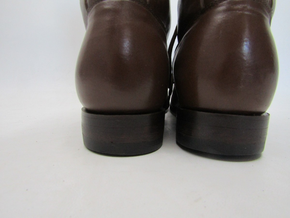 TONY LAMA George Straight Mens Sz 8.5 B Brown Leather Lace  display picture 1