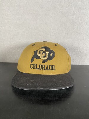 Vintage Colorado CU New Era Wool Pro Model Snapback Hat Black Football Buffaloes