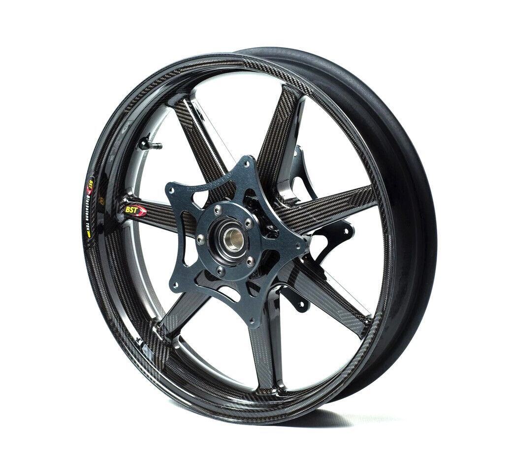 BST 7-Spoke Carbon Fiber Front Rear Rims Wheels Kawasaki BST 7-Spoke Carbon Fiber Front Rear Rims Wheels Kawasaki