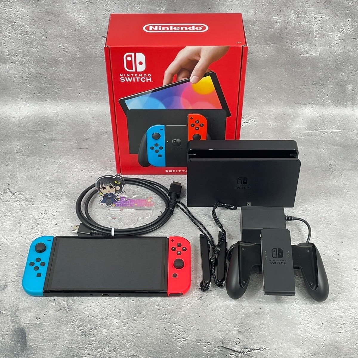 Nintendo Switch 64GB OLED Console Neon Blue & Neon Red Box 1 Day